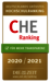 Siegel des CHE-Rankings von 2020 und 2021