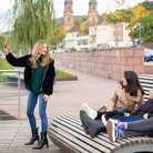 Exchange students in Miltenberg.