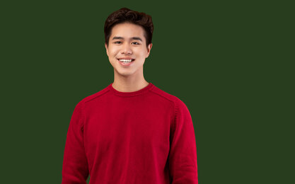 Portrait von dem Student Kai des Masterstudiengangs Angewandte Forschung