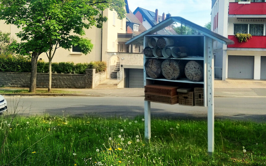 Ein selbstgebautes Insektenhotel