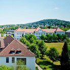 Gebäude aus der Vogelperspektive am Campus 1