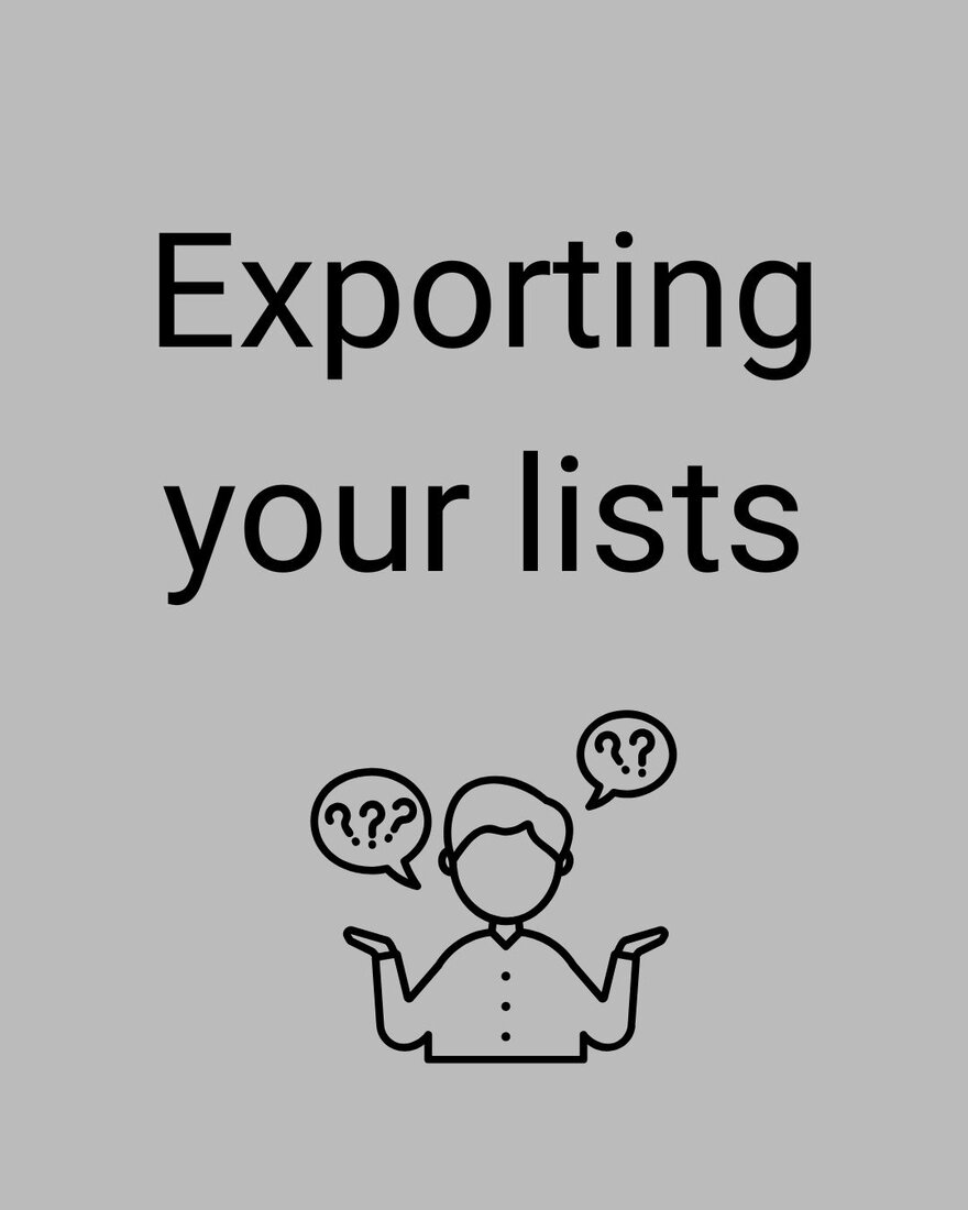 title slide: Tutorial to export lists from current library catalogue