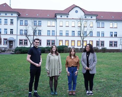 Internationale Mercuri-Studierende auf dem Campus der TH Aschaffenburg