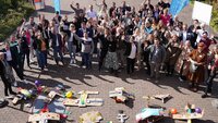 Ein Gruppenfoto beim Connection Day an der TH AB.
