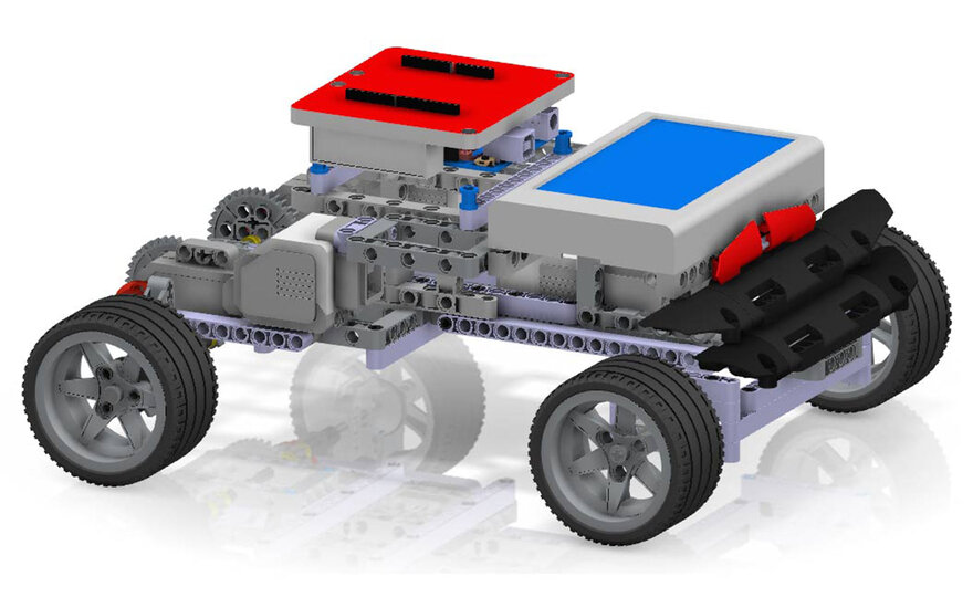 Lego-Prototyp, der in entsprechender Software konstruriert wurde.