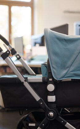Kinderwagen bei der Arbeit