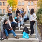 Internationale Austauschstudierende auf dem Campus