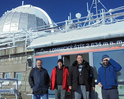 Scientists of TH AB on the Lomnický štít in Slovakia